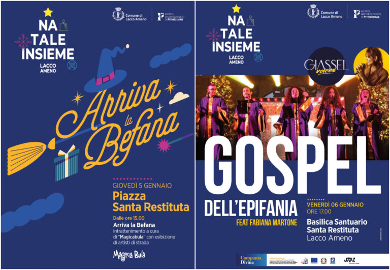 ARRIVA LA BEFANA A LACCO AMENO. VENERDI’ 6 GENNAIO CONCERTO GOSPEL CON GIASSEL VOICES