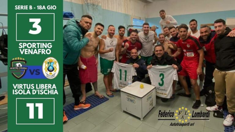 CALCIO A 5 – CONTINUA IL SOGNO PLAY OFF PER LA VIRTUS LIBERA, BATTUTO LO SPORTING VENAFRO 11-3