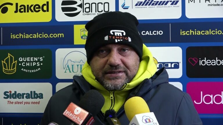 CALCIO – ISCHIA,  PARI CON IL MASSA LUBRENSE. MISTER BUONOCORE: “RITMI TROPPO BASSI, DISPIACE PERCHE’ ERA UNA PARTITA DA VINCERE”