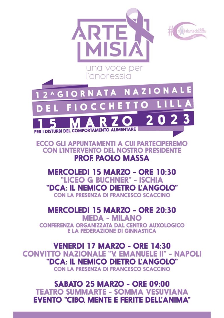 DA NAPOLI A MILANO, ARTEMISIA IN PRIMA LINEA NEL “FIOCCHETTO LILLA”