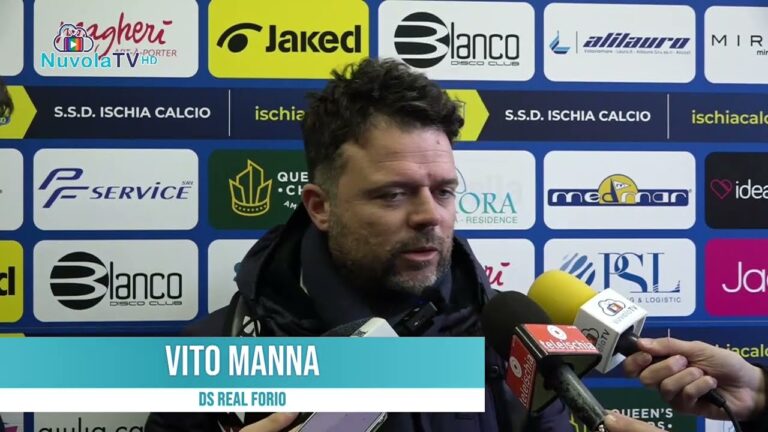 REAL FORIO, IL DS VITO MANNA: “NON SIAMO RIUSCITI A FRONTEGGIARE LA FORZA DELL’ISCHIA, IL RIGORE NON C’ERA”