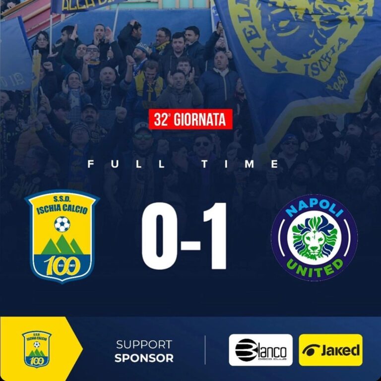CALCIO – L’ISCHIA BATTUTA DI MISURA DAL NAPOLI UNITED
