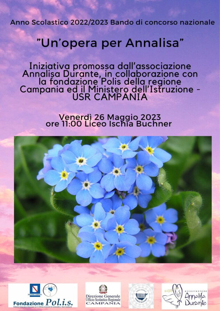 UN’OPERA PER ANNALISA AL LICEO BUCHNER VENERDÌ 26 MAGGIO 