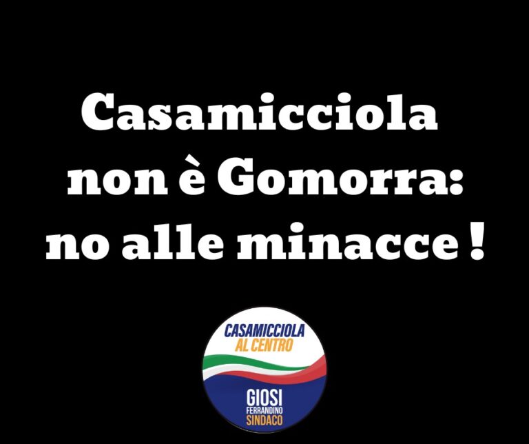 BASTA MINACCE E PAURA IN CAMPAGNA ELETTORALE. CASAMICCIOLA NON E’ GOMORRA