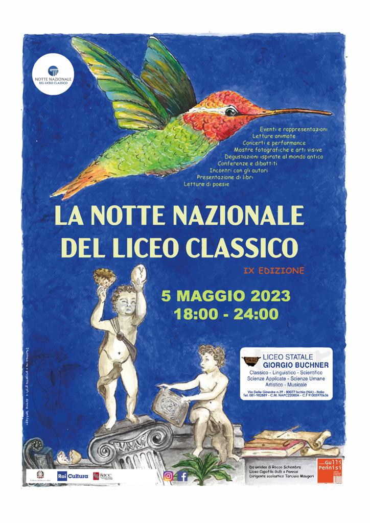 NOTTE NAZIONALE DEL LICEO CLASSICO:  LA PARTECIPAZIONE DEL LICEO BUCHNER  ALLA IX EDIZIONE