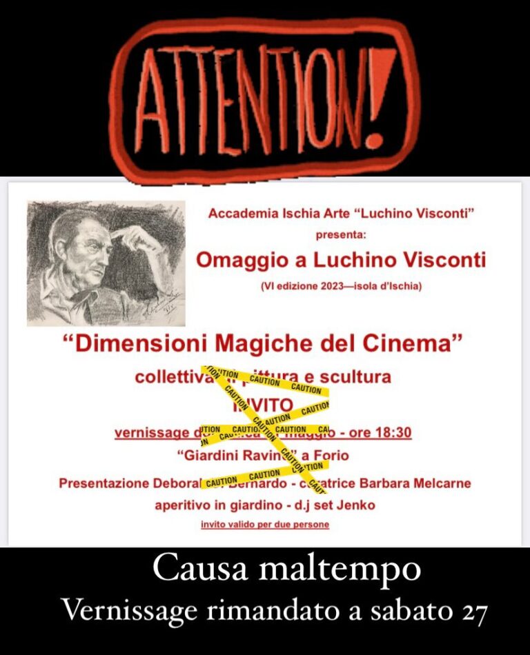 DIMENSIONI MAGICHE DEL CINEMA: LA COLLETTIVA D’ARTE AI GIARDINI RAVINO