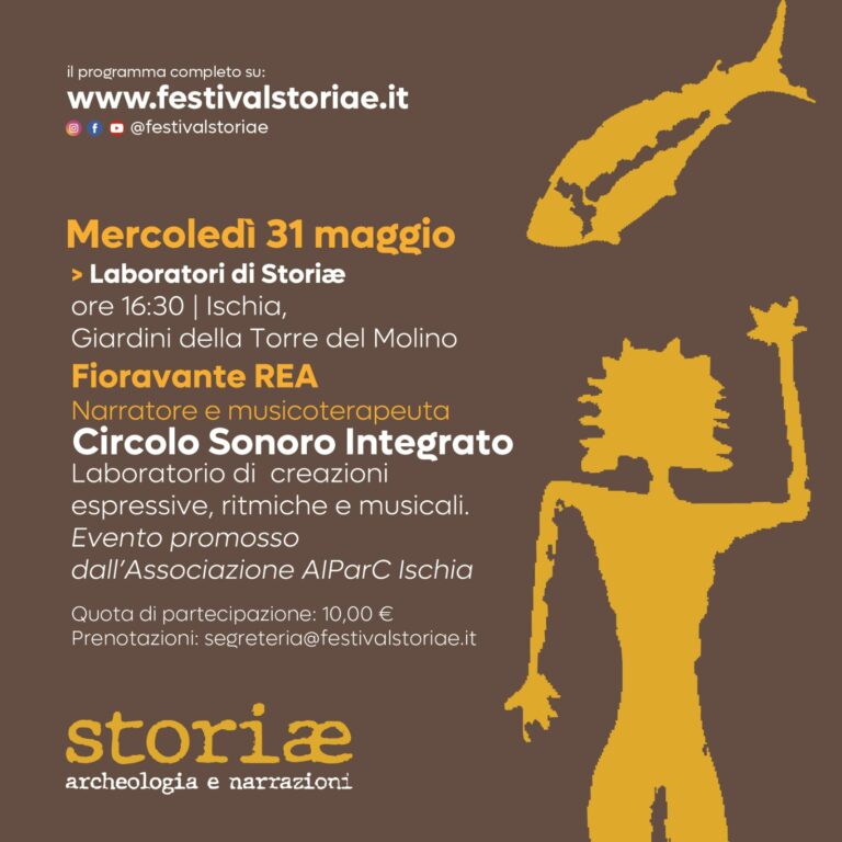 STORIÆ, ARCHEOLOGIA E NARRAZIONI: IL LABORATORIO DI FIORAVANTE REA MERCOLEDÌ 31 MAGGIO 