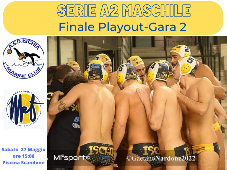 PALLANUOTO – ARRIVA LA METANOPOLI ALLA SCANDONE: L’ISCHIA MARINE CLUB VUOLE CHIUDERE I CONTI E BLINDARE LA SALVEZZA