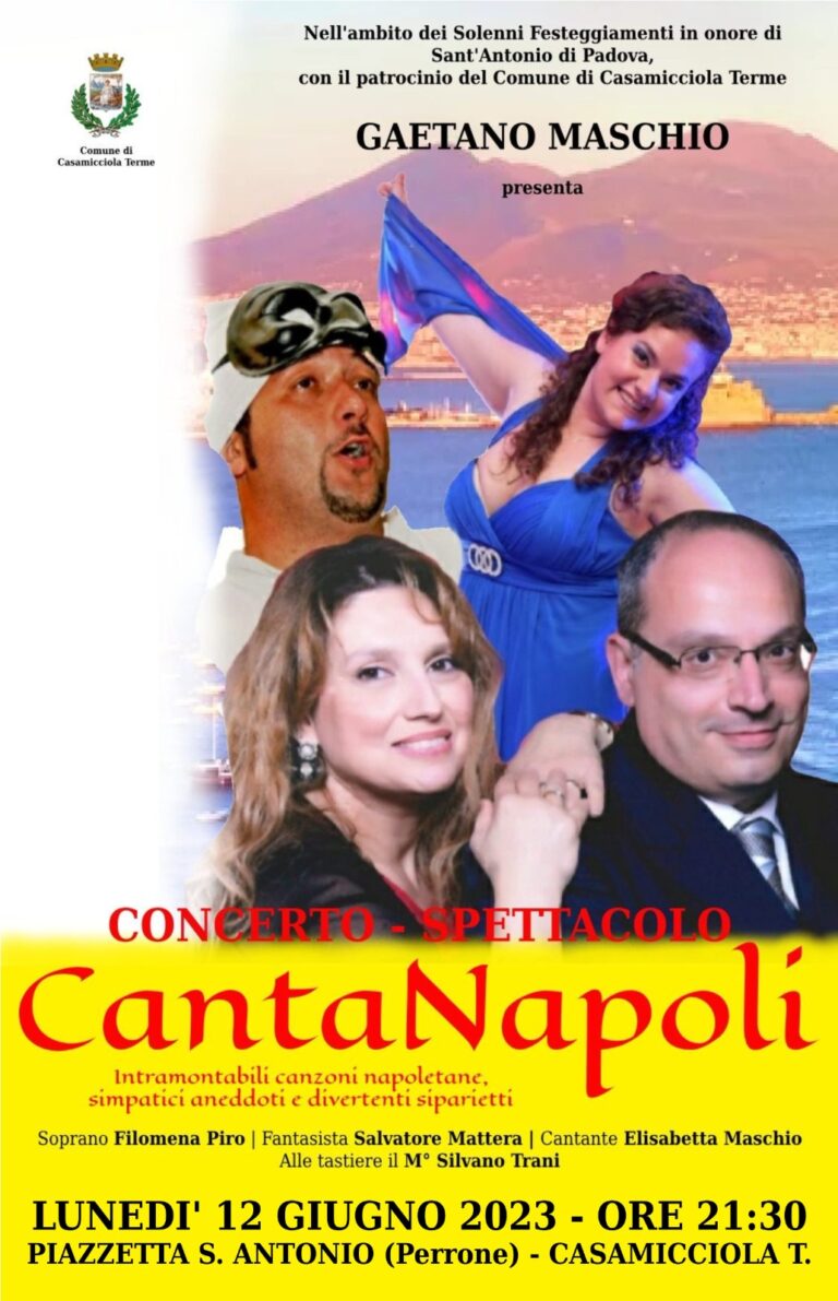 CANTANAPOLI A CASAMICCIOLA CON GAETANO MASCHIO e LA SUA COMPAGNIA