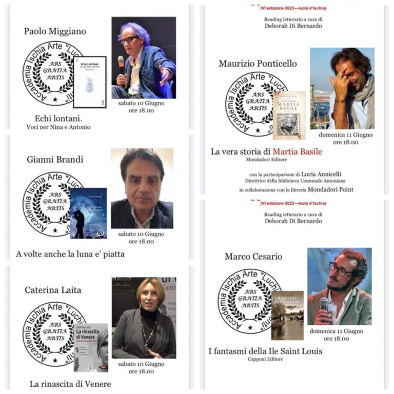 FORIO : AI GIARDINI RAVINO IL READING LETTERARIO INSERITO NELL’ISCHIA INTERNATIONAL FILM E ART FESTIVAL “LUCHINO VISCONTI” 