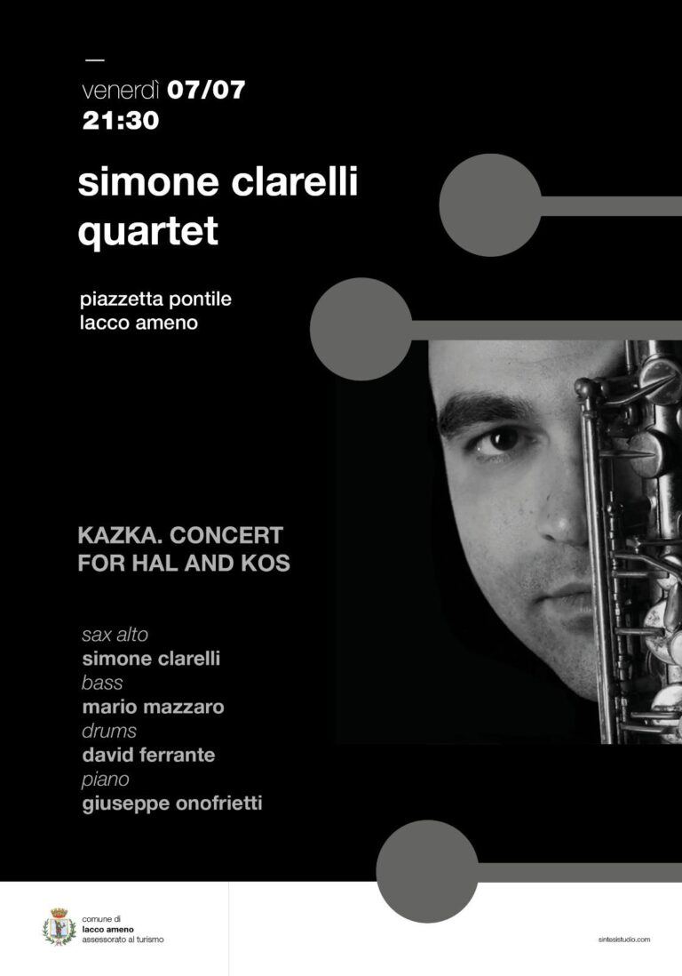 LACCO AMENO SULLE NOTE DELLE EMOZIONI DI SIMONE CLARELLI QUARTET