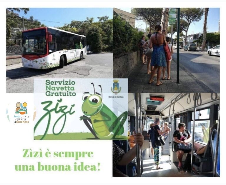 ISCHIA, FESTA DI SANT’ ANNA: DOPPIO SERVIZIO DI NAVETTA GRATUITA DAL PARCHEGGIO DEL PALAZZETTO DELLO SPORT 