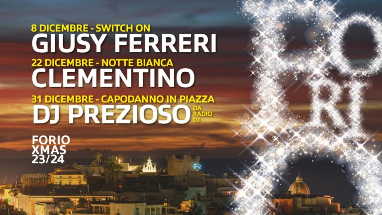 UN NATALE “INFINITO” A FORIO. GIU’ I VELI SUL CARTELLONE: ECCO FERRERI, CLEMENTINO E PREZIOSO