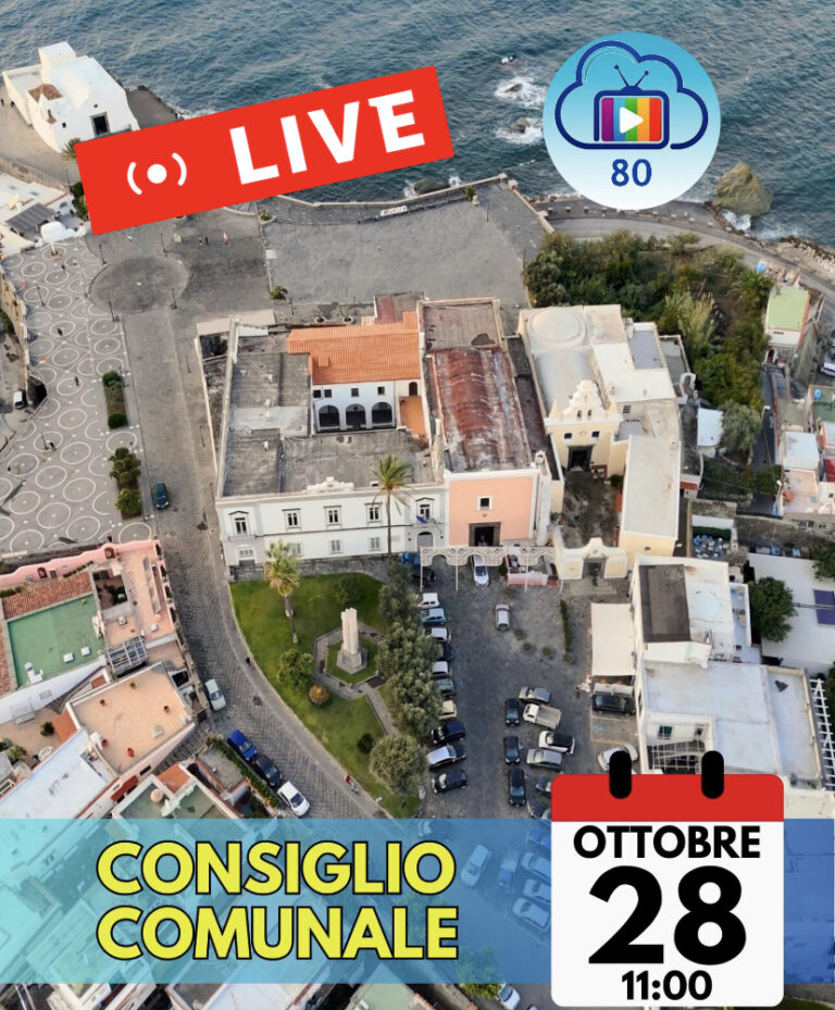 CONSIGLIO COMUNALE DI FORIO: LA DIRETTA ALLE ORE 11 SUL CANALE 80