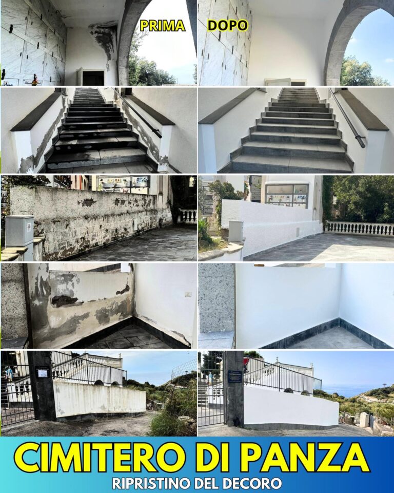 FORIO: RIPRISTINO DEL DECORO AL CIMITERO DI PANZA