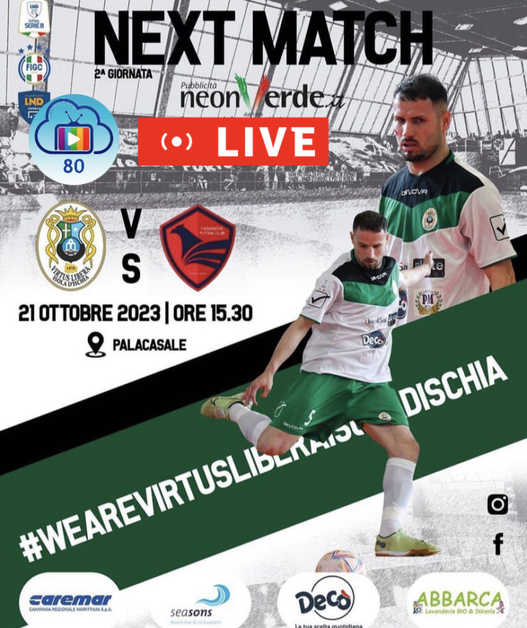 CAMPIONATO NAZIONALE DI SERIE B: VIRTUS LIBERA – CASAGIOVE IN DIRETTA SU NUVOLA TV SABATO 21 OTTOBRE ORE 15,30 