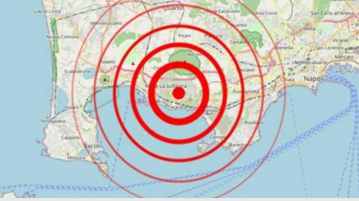 SCOSSA NEI CAMPI FLEGREI DI MAGNITUDO 3.4. AVVERTITA ANCHE A NAPOLI, PAURA E PERSONE IN STRADA