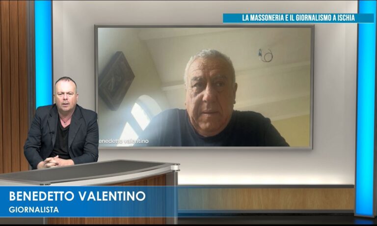 MASSONERIA E GIORNALISMO A ISCHIA, BENEDETTO VALENTINO OSPITE DI “TEMPO SUPPLEMENTARE”