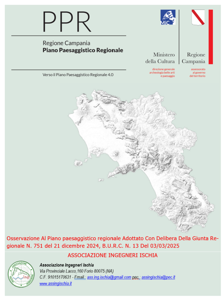 Verso un piano paesaggistico partecipato: le proposte dell’Associazione Ingegneri Ischia