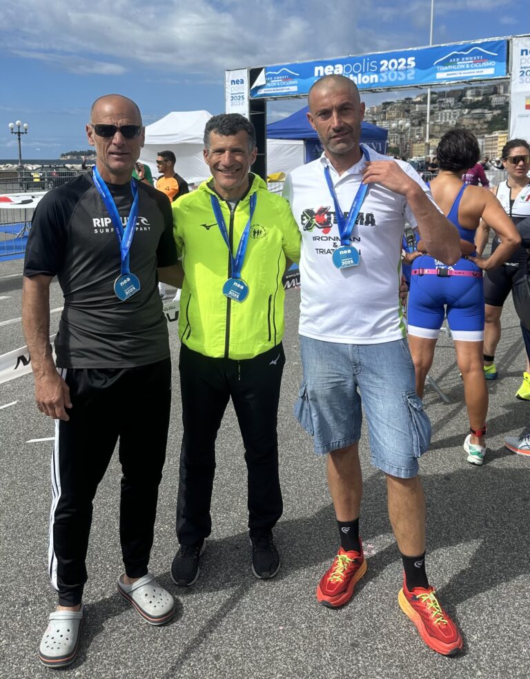 Neapolis Aquathlon, podio di categoria per Michelangelo Di Maio e Bruno Scandiuzzi