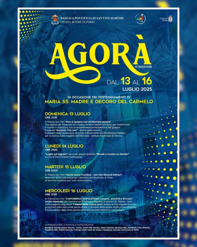 Agorà III Edizione: a Forio cultura, gioco e tradizione in onore della Madonna del Carmelo