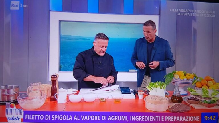 Ischia su Rai 1: lo chef Ciro Calise incanta il pubblico di Uno Mattina Estate