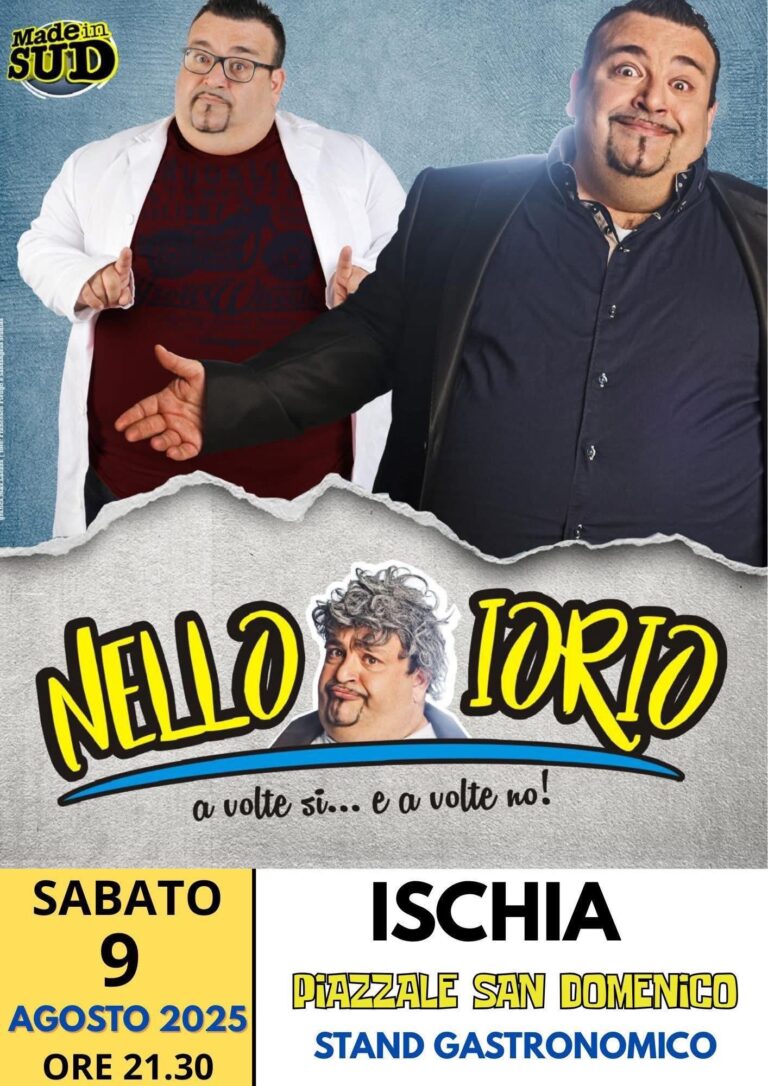 Risate assicurate con Nello Iorio: il cabarettista di “Made in Sud” arriva a Ischia con “A volte sì… a volte no”