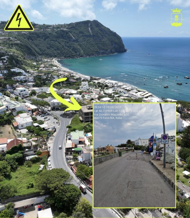 Guasto alla linea elettrica: intervento urgente a Citara e Panza, strada chiusa nella notte