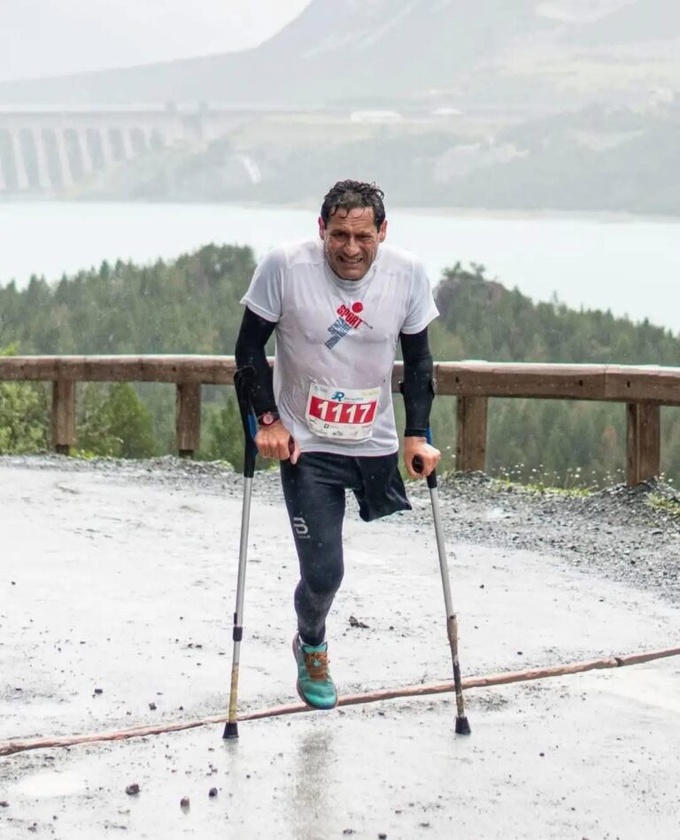 Gianni Sasso ai nastri di partenza per la maratona sociale a Cancano per i bambini fragili