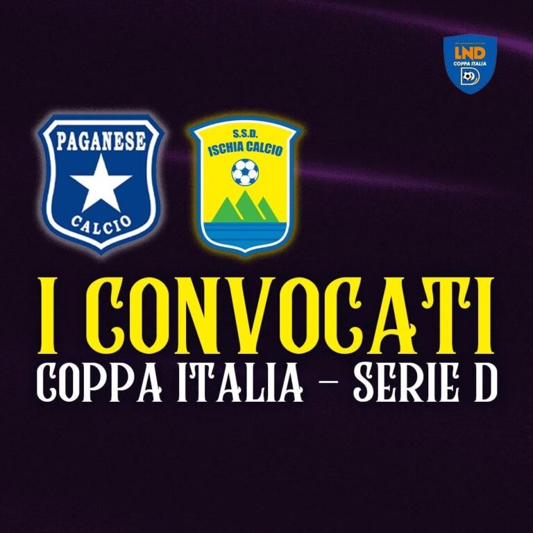 Coppa Italia Serie D: Paganese pronta all’esordio contro l’Ischia Calcio