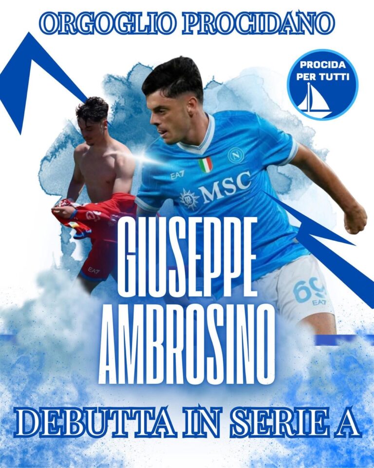 Giuseppe Ambrosino debutta in Serie A: Procida celebra il suo primo calciatore nel massimo campionato