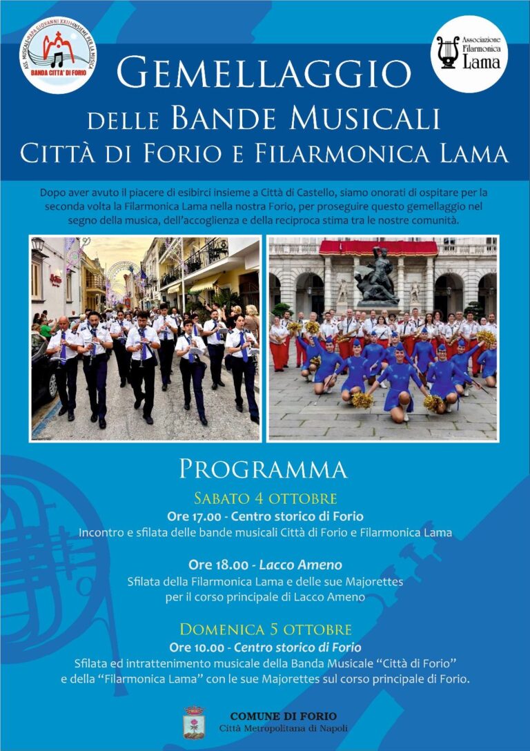 Musica, amicizia e tradizione: Forio accoglie la Filarmonica Lama