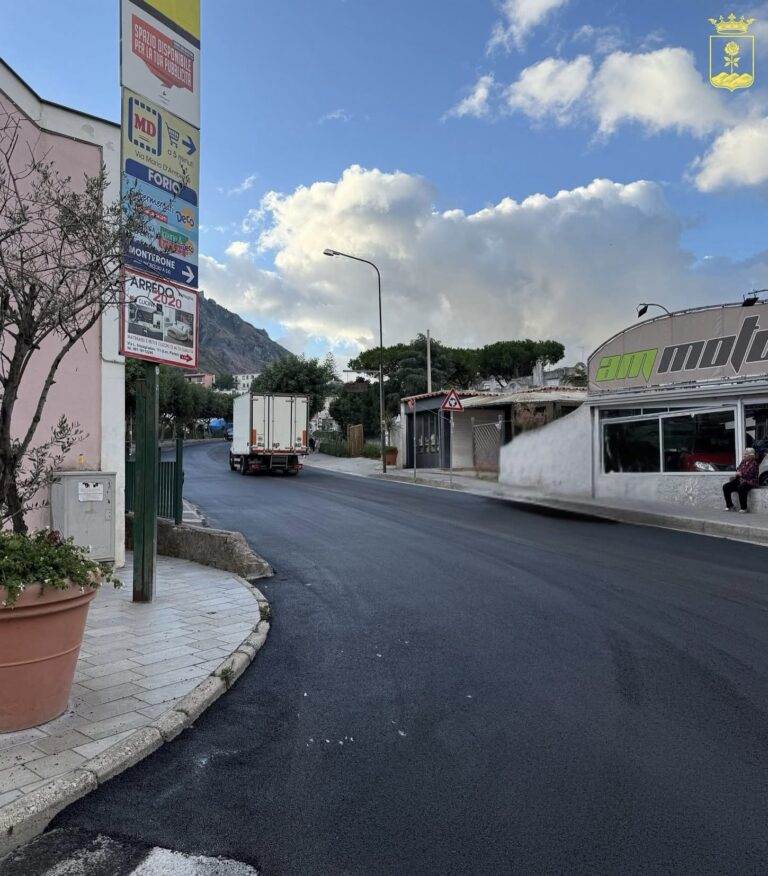 FORIO AGGIORNAMENTO LAVORI STRADALI A MONTERONE: ULTIMATI