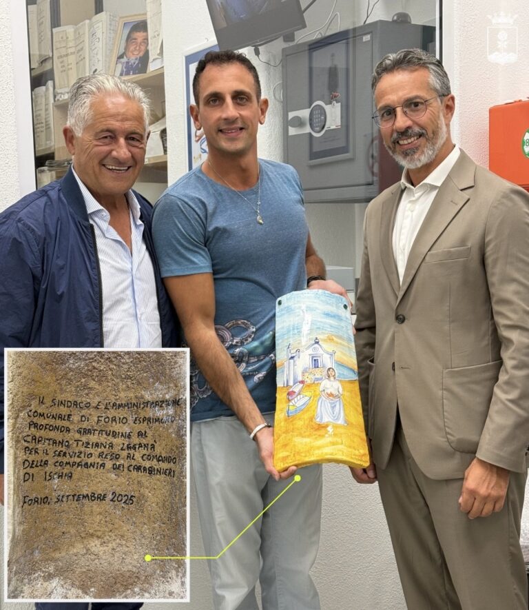 Forio saluta il Capitano Laganà: gratitudine e riconoscenza per il suo servizio