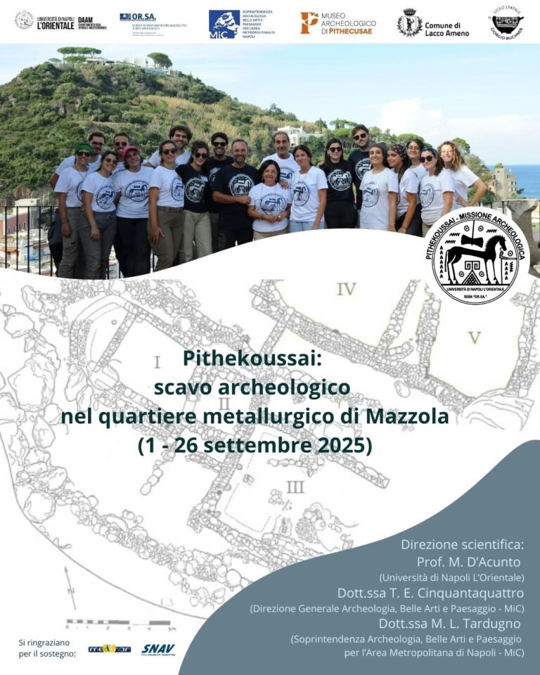 Lacco Ameno, al via la seconda campagna di scavi nel quartiere artigianale di Mazzola a Pithekoussai