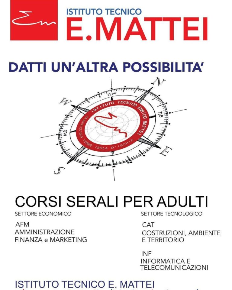 Casamicciola Terme, al via le iscrizioni al diploma serale dell’Istituto Mattei: un’opportunità per ripartire