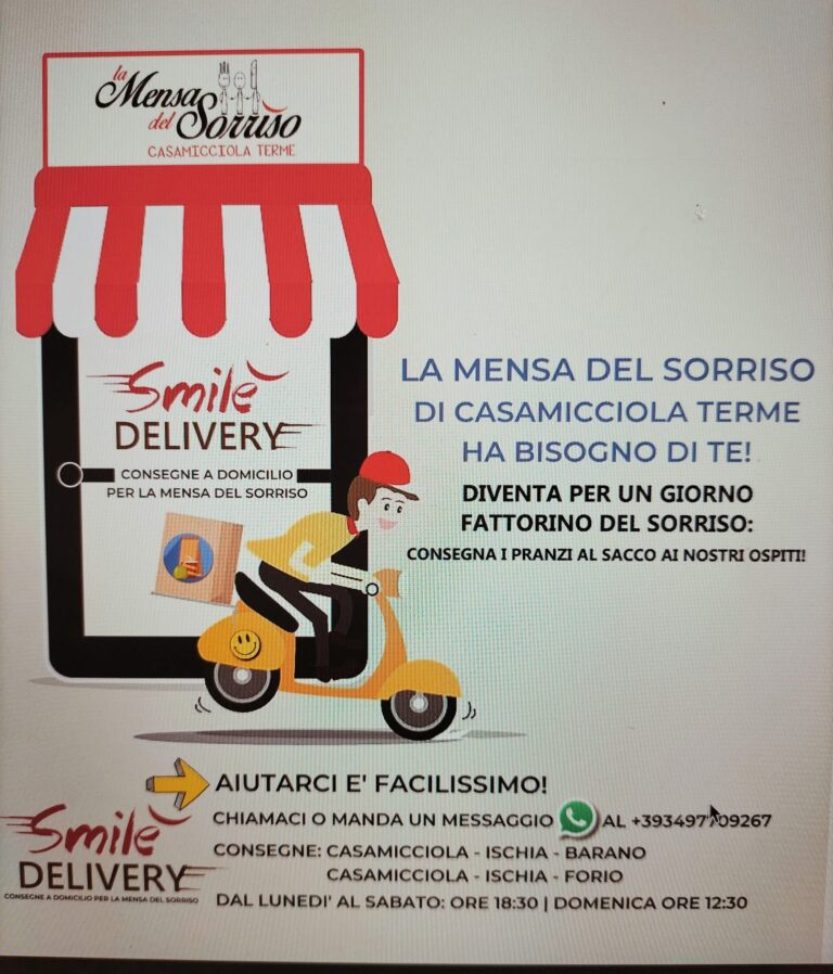 Casamicciola, la Mensa del Sorriso lancia un appello: “Aiutaci ad aiutare”