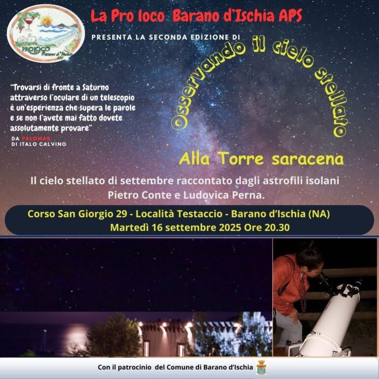 Sotto il cielo di settembre: Saturno e le meraviglie del cosmo a Barano d’Ischia