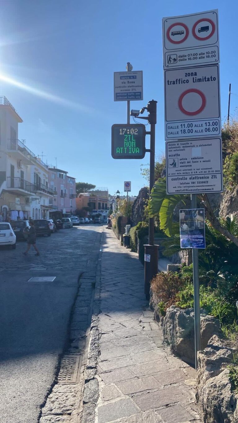 Lacco Ameno: modifiche alla ZTL e lavori fognari