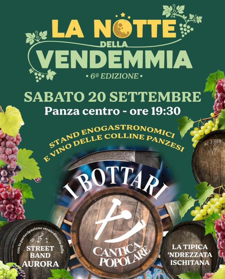 La Notte della Vendemmia, 6ª Edizione: Panza celebra i sapori e le tradizioni dell’isola