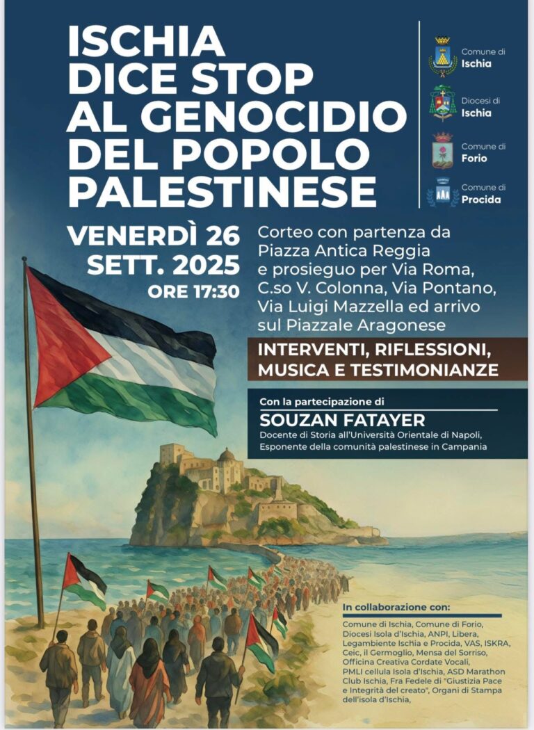 Ischia si mobilita per la Palestina: corteo e meditazione artistica contro il genocidio