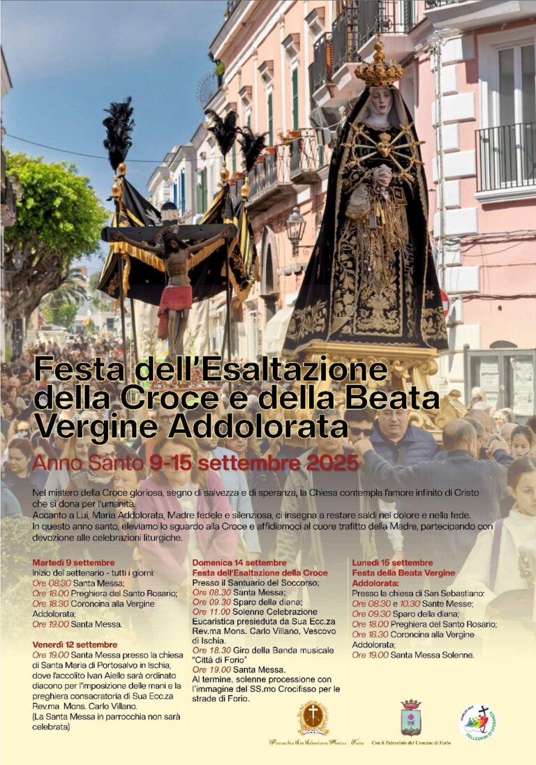 Forio, Festa dell’Esaltazione della Croce e della Beata Vergine Addolorata dal 9 al 15 settembre 2025