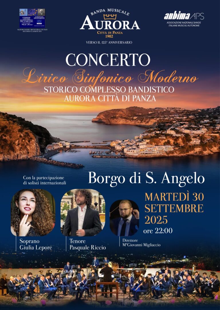La Banda Musicale “Aurora – Città di Panza” incanterà Sant’Angelo con un concerto lirico sinfonico moderno