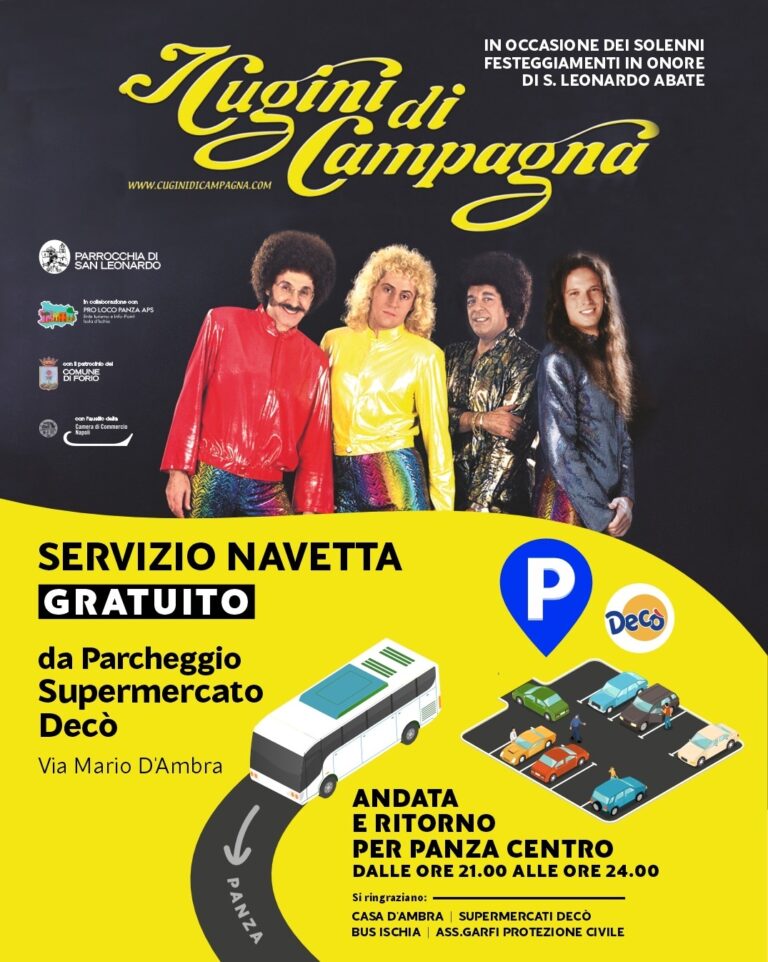 I Cugini di Campagna in concerto a Panza per i festeggiamenti di San Leonardo Abate