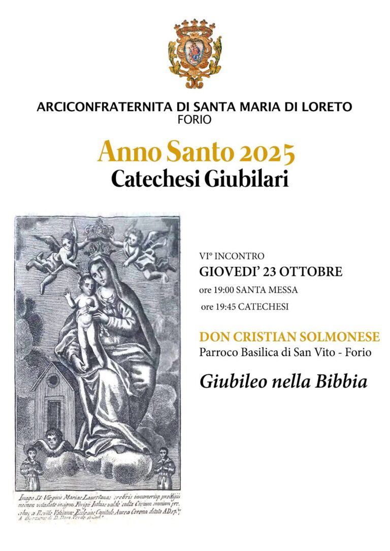 Catechesi giubilari a Forio: Don Cristian Solmonese approfondisce il tema “Giubileo nella Bibbia”