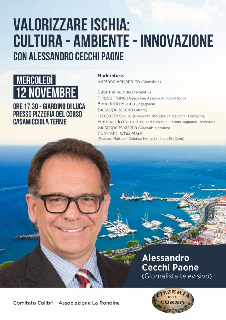 Ischia al centro del dibattito: cultura, ambiente e innovazione con Alessandro Cecchi Paone