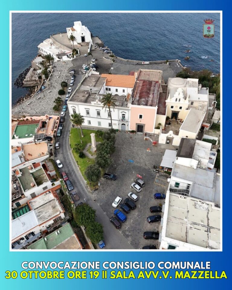 Convocazione del Consiglio Comunale di Forio: seduta pubblica il 30 ottobre 2025