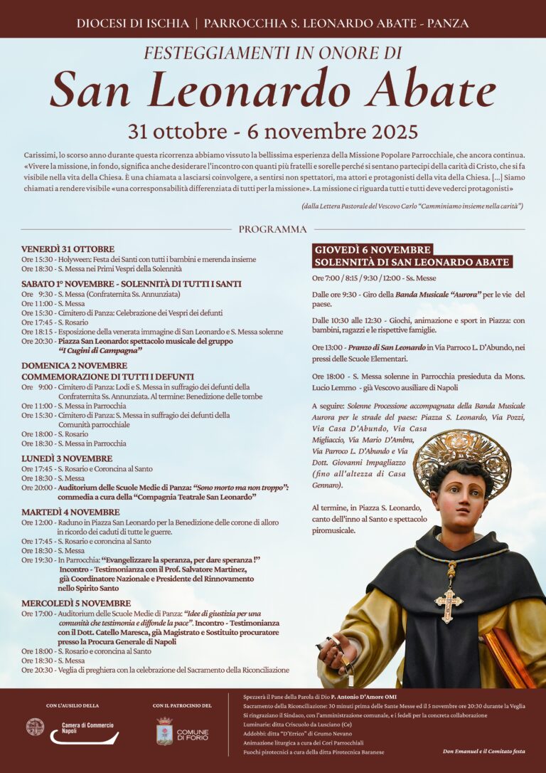 Panza celebra San Leonardo Abate: fede, comunità e missione dal 31 ottobre al 6 novembre
