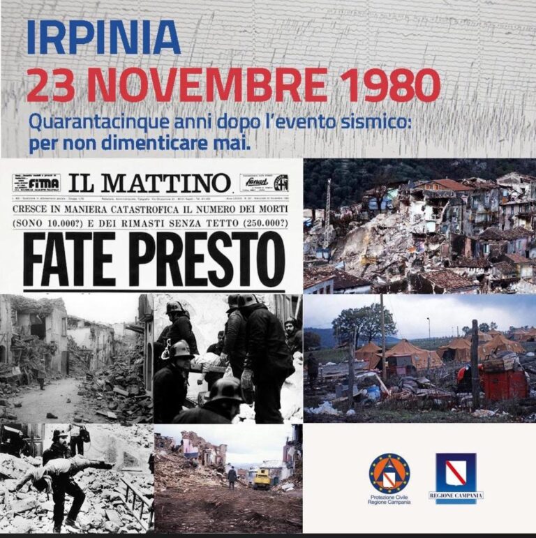 45 anni dal terremoto dell’Irpinia: il ricordo di una ferita profonda