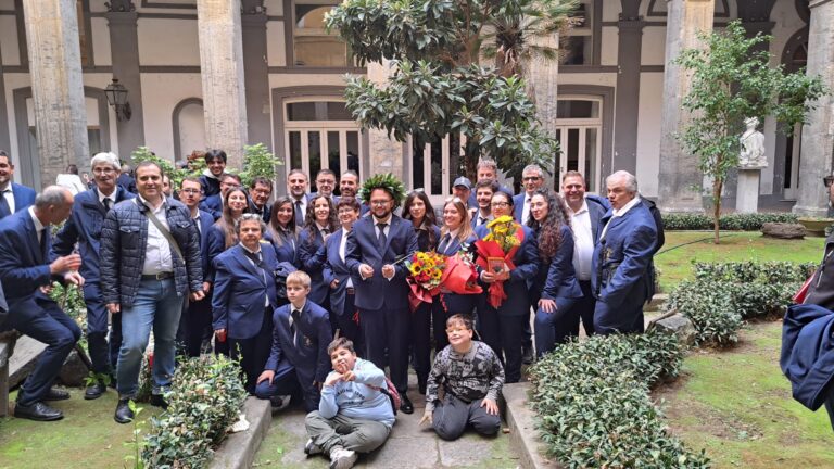 La Banda Aurora Citta’ di Panza alla Sala Scarlatti del Conservatorio di Napoli per l’esame del M. Migliaccio